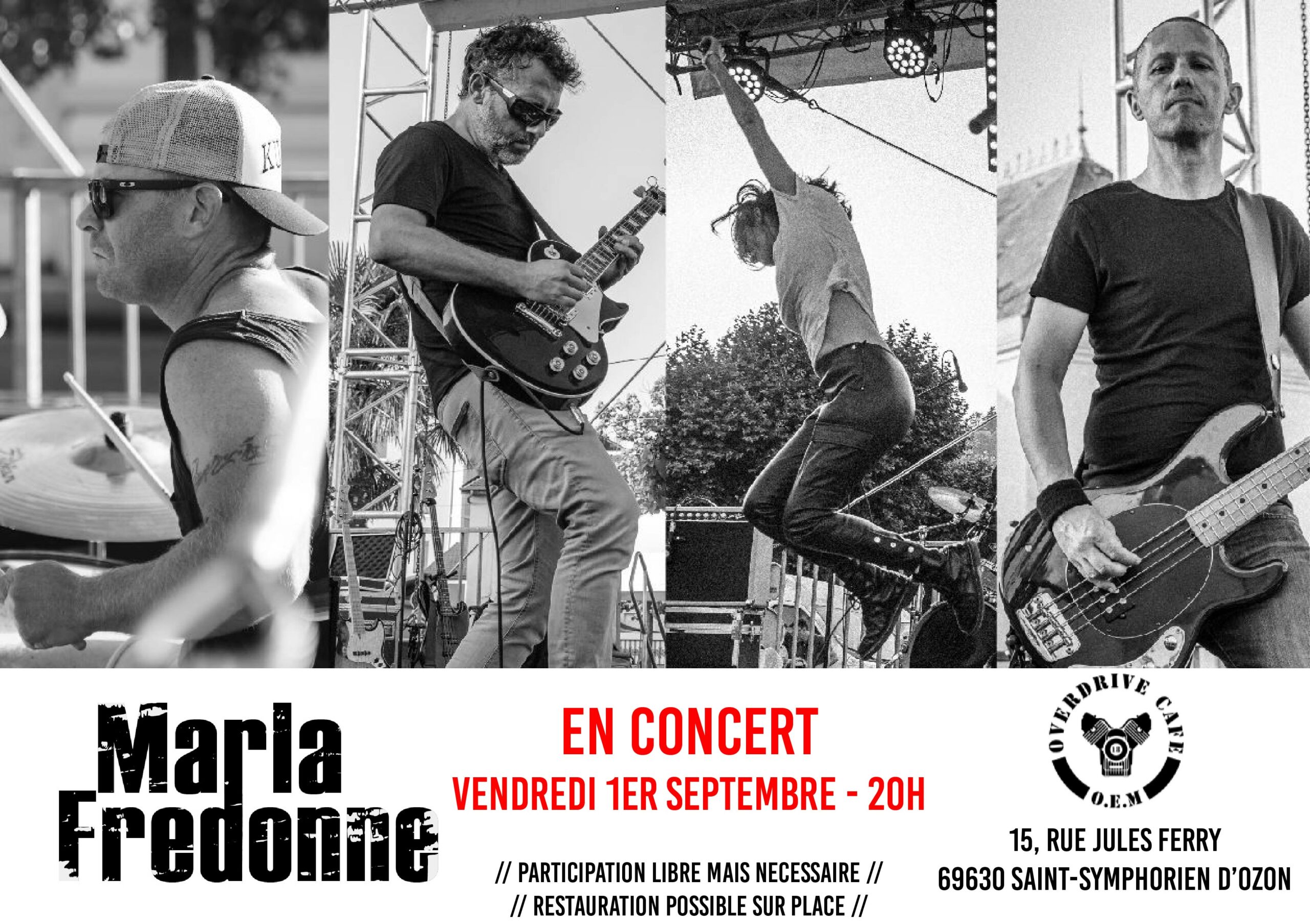 Affiche concert Marla Fredonne 01.09.23