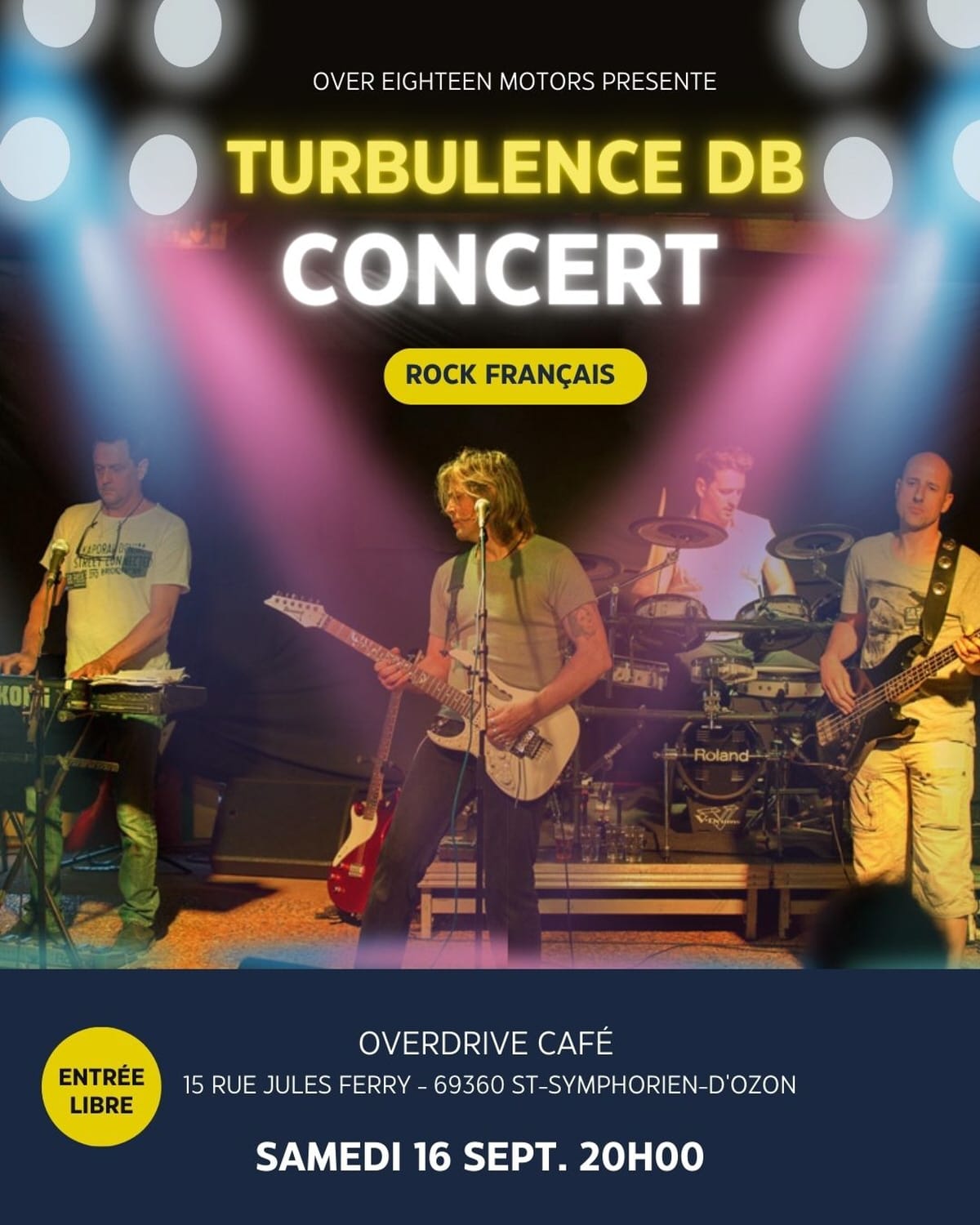 Turbulence DB en concert 16 septembre 2023