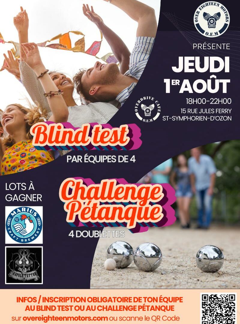 Blind test + Challenge pétanque