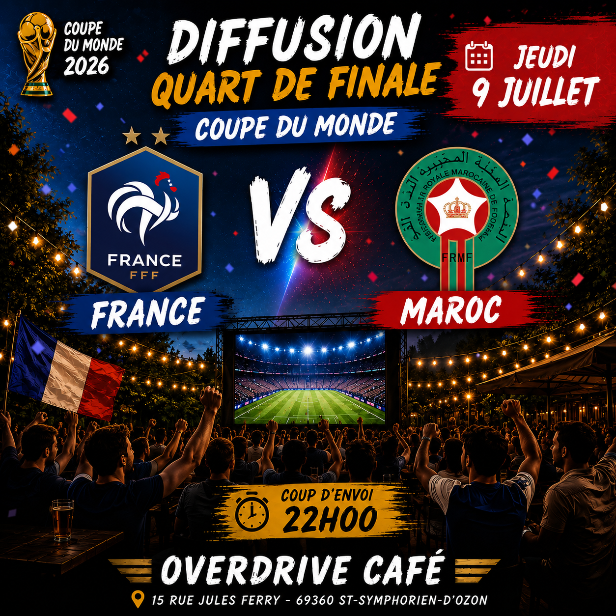 Diffusion match France / Maroc