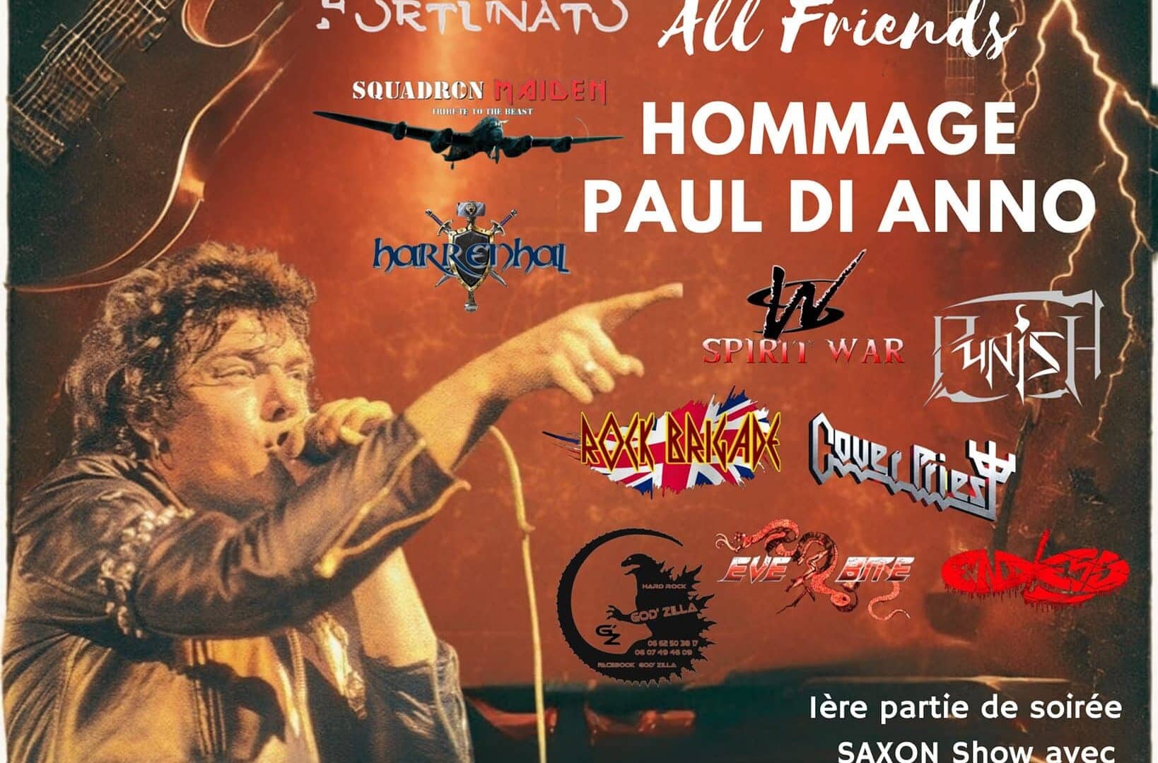 Soirée hommage à Paul Di’Anno All friends + WOS