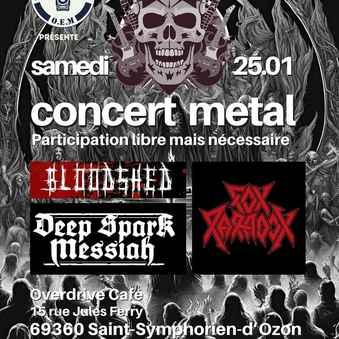 Concert Bloodshed + Deep Spark Messiah + Fox Paradox