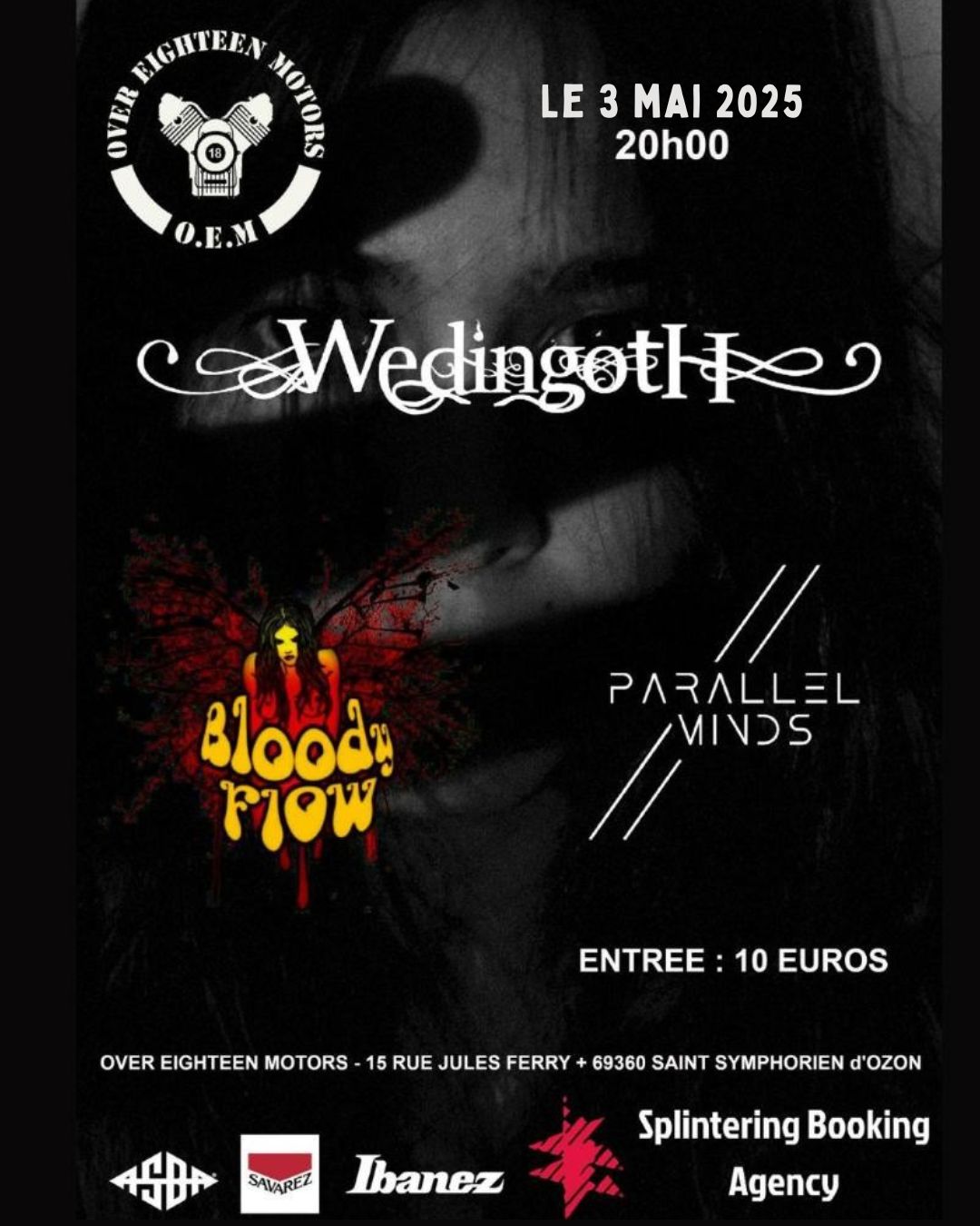 Concert Wedingoth + Bloody Flow + Parallel Minds