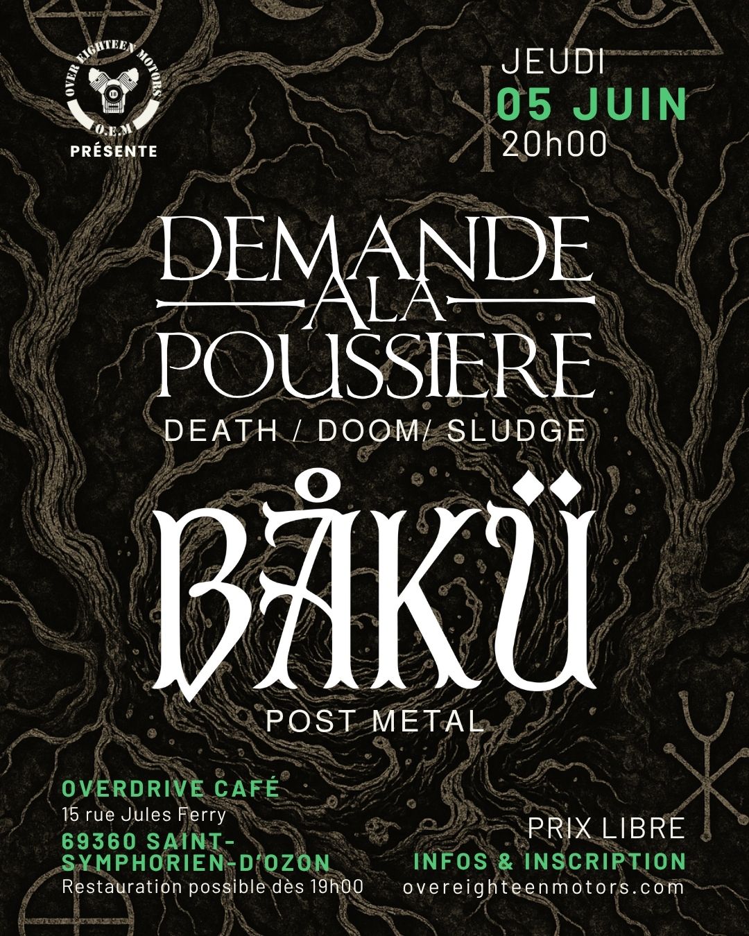 Concert Demande à la Poussière + Båkü