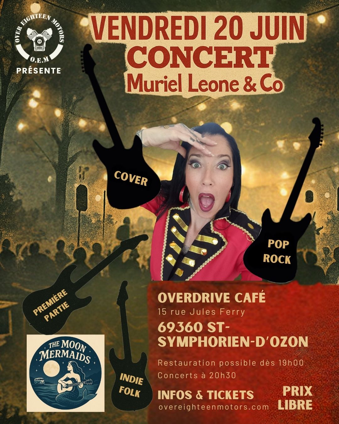 Concert Muriel Leone & co + The Moon Mermaids