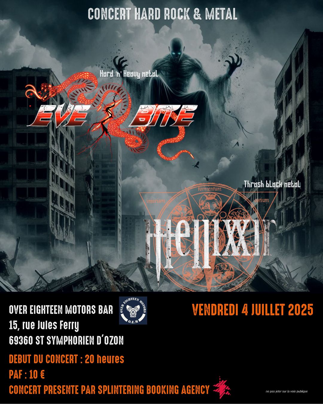Concert Eve’s Bite + Hellixxir