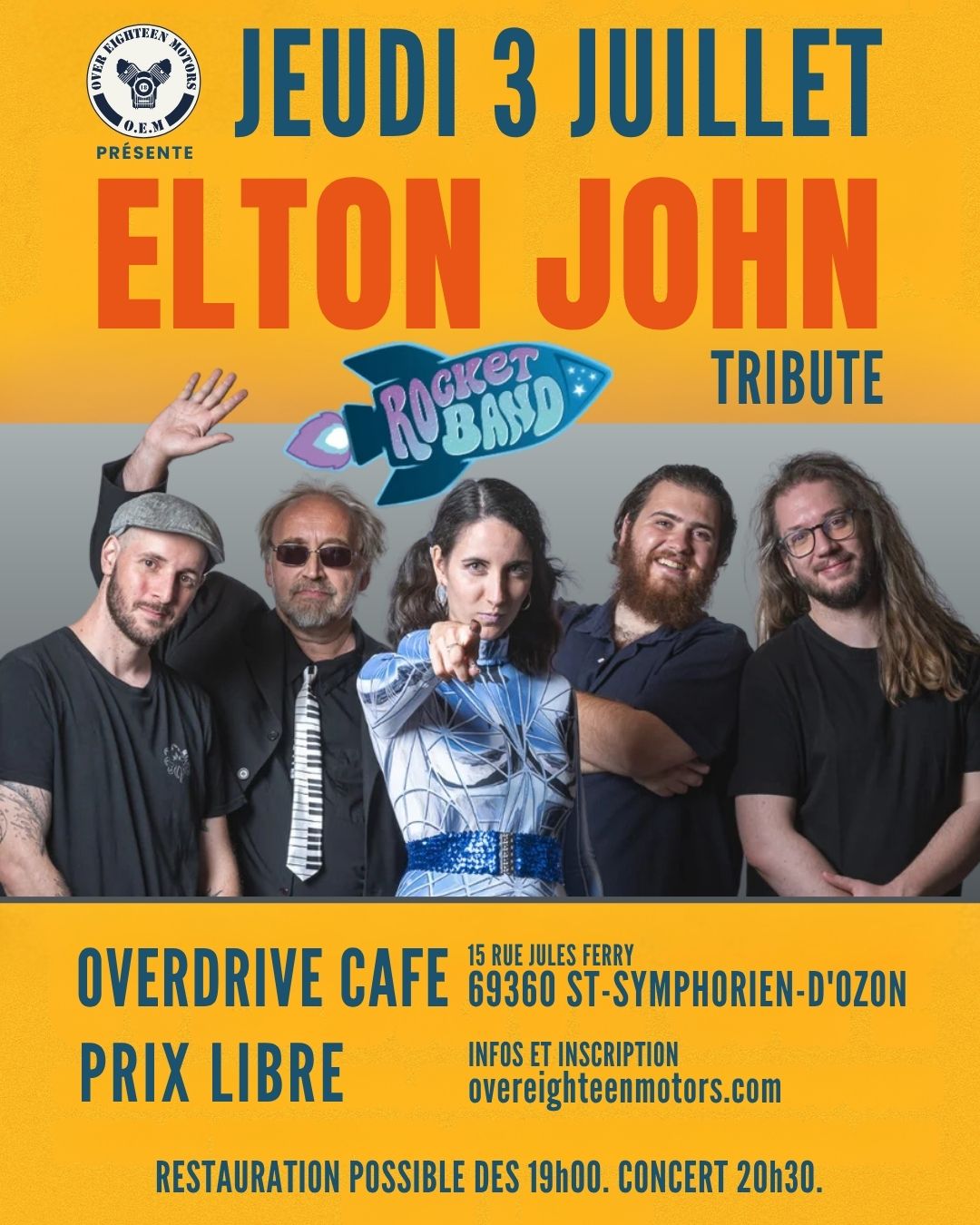 Concert Rocketband (tribute Elton John)