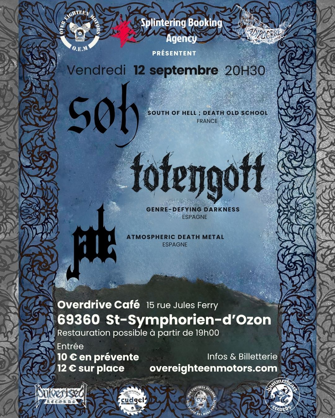Concert Jade + Totengott + South Of Hell