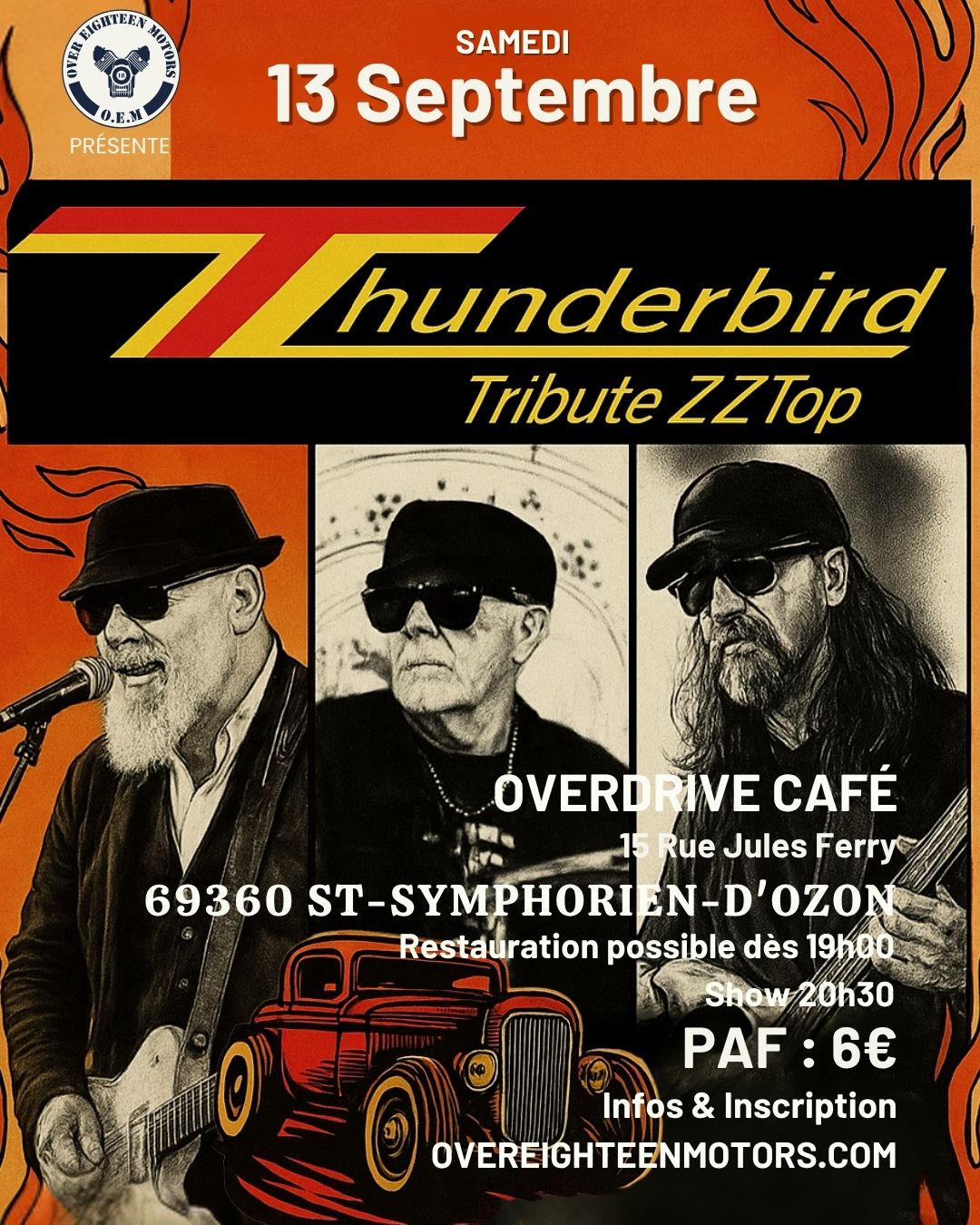 Concert Thunderbird (tribute ZZ Top)