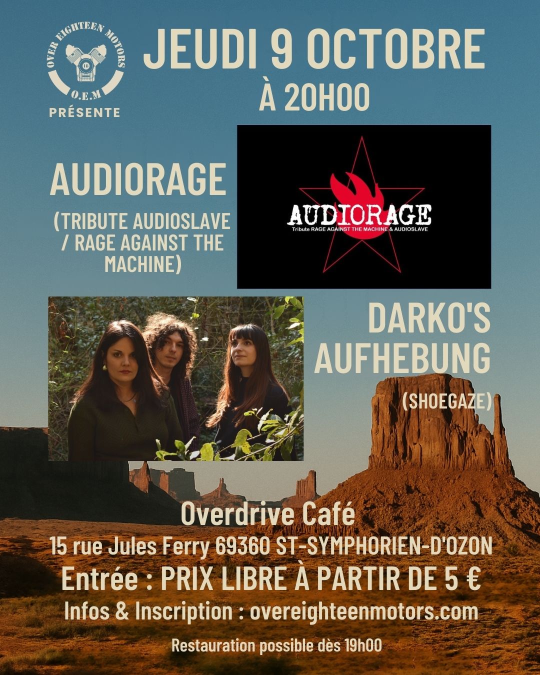 Concert Audiorage + Darko’s Aufhebung