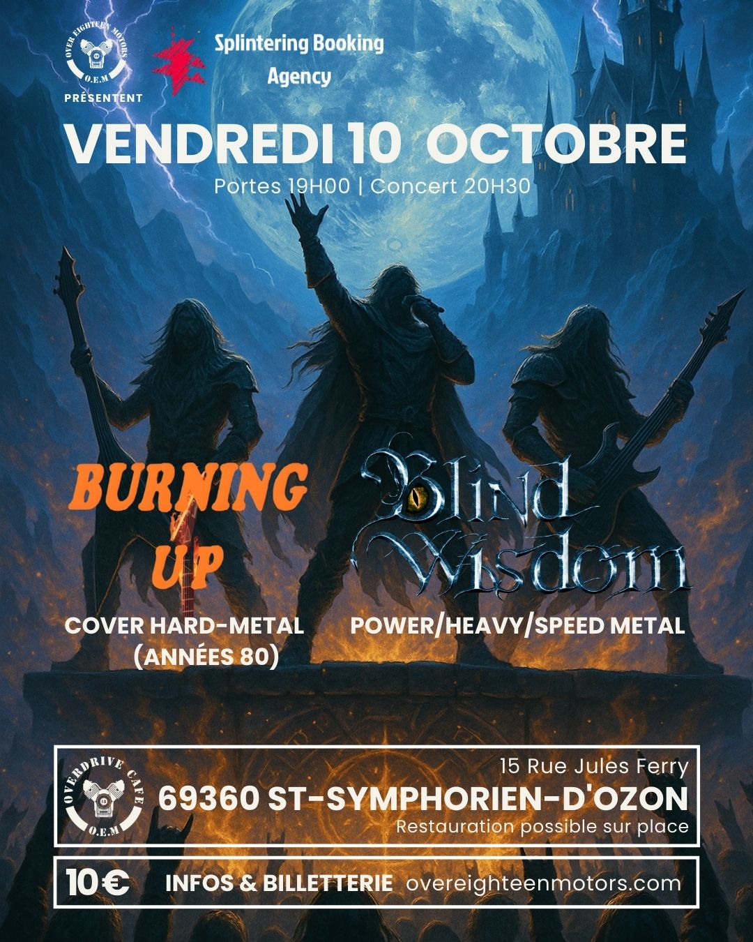 Concert Blind Wisdom + Burning Up