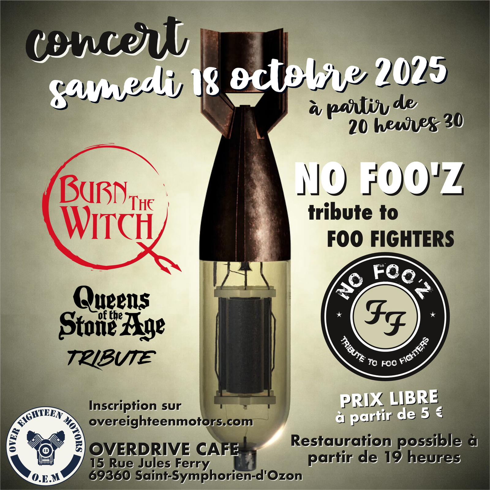 Concert Burn The Witch + No Foo’z