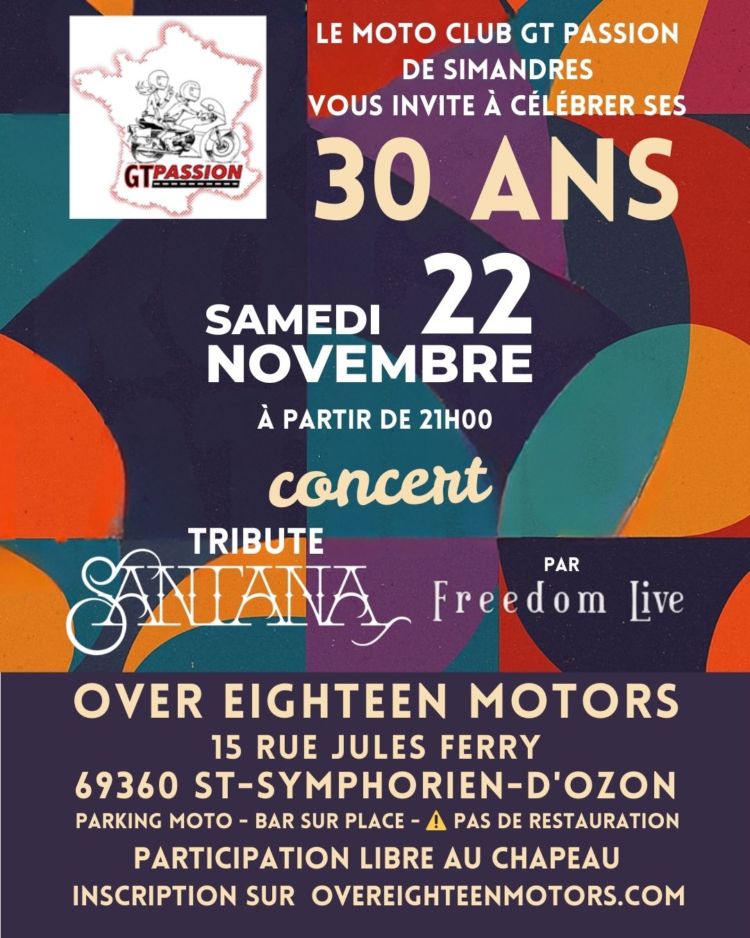 Les 30 ans du club moto GT Passion