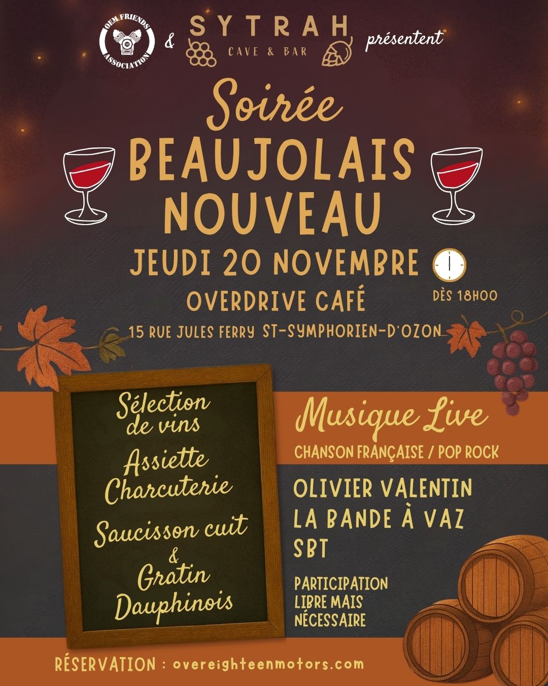 Soirée Beaujolais Nouveau 2025