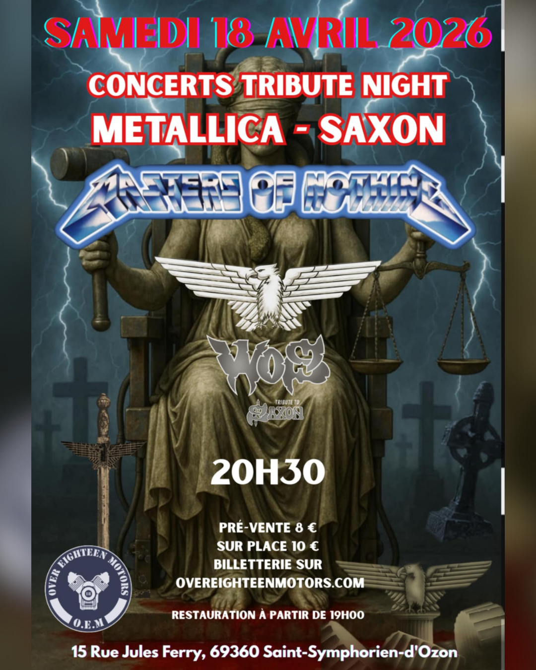 Concert Masters of Nothing + WOS