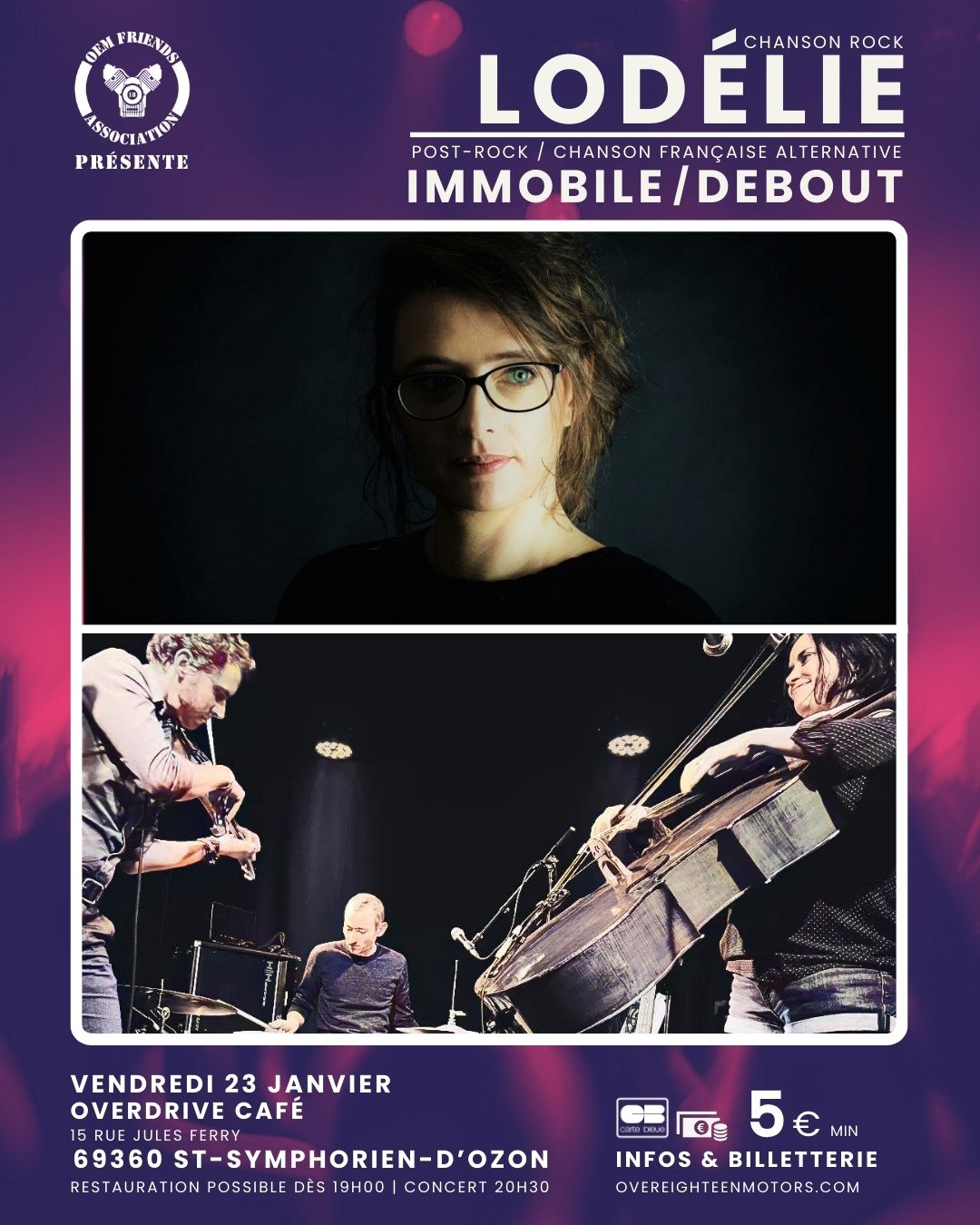 Concert Lodélie + Immobile/Debout