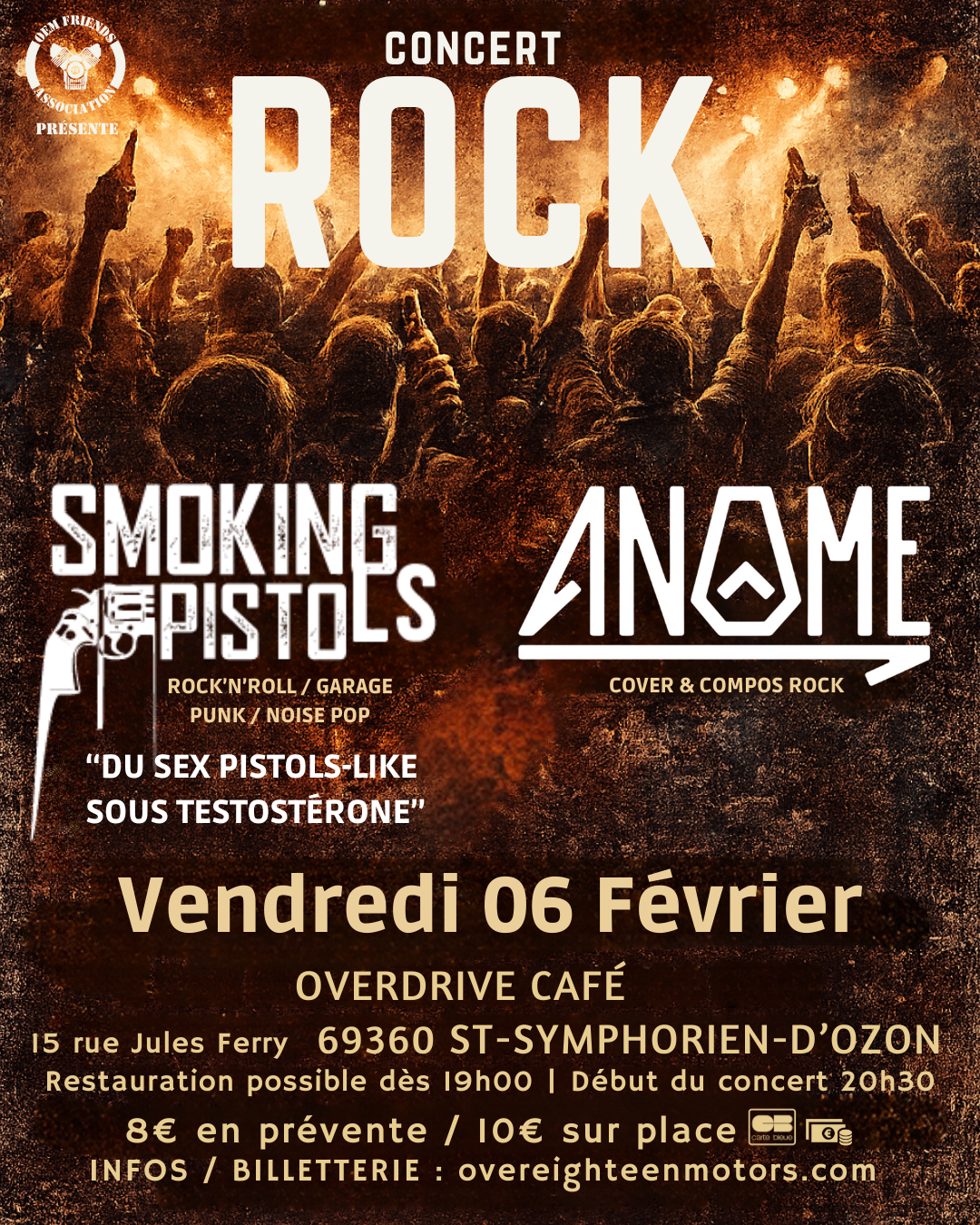 Concert Anôme + Smoking Pistols