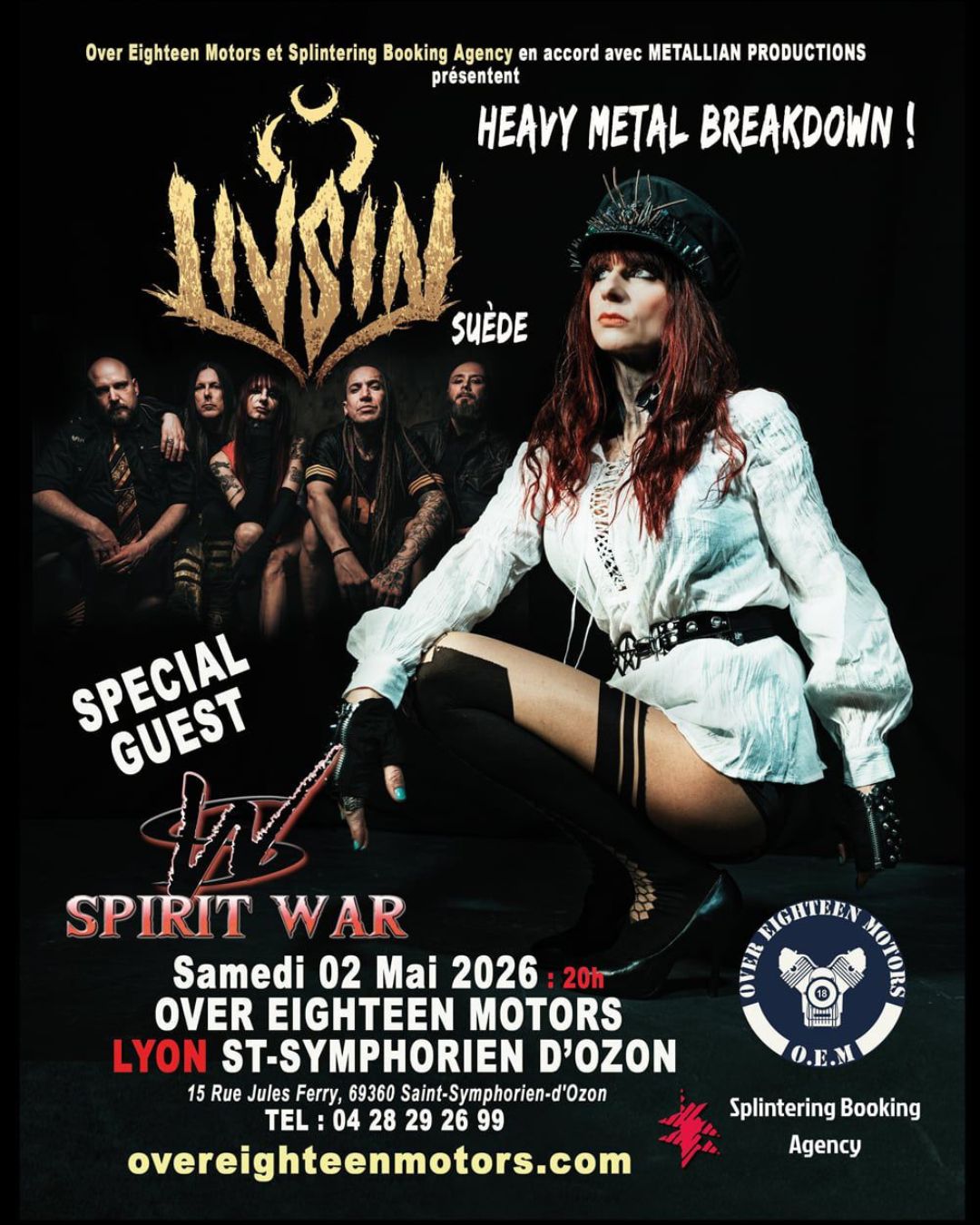 Concert Liv Sin + Spirit War