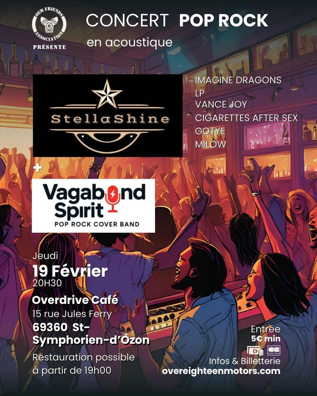 Concert Stellashine + Vagabond Spirit