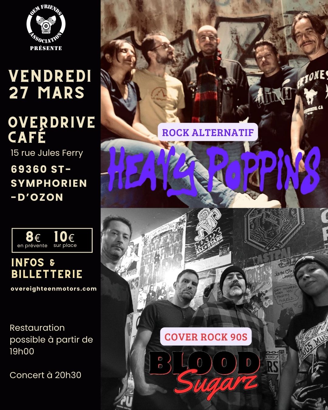Concert Heavy Poppins + Blood Sugarz