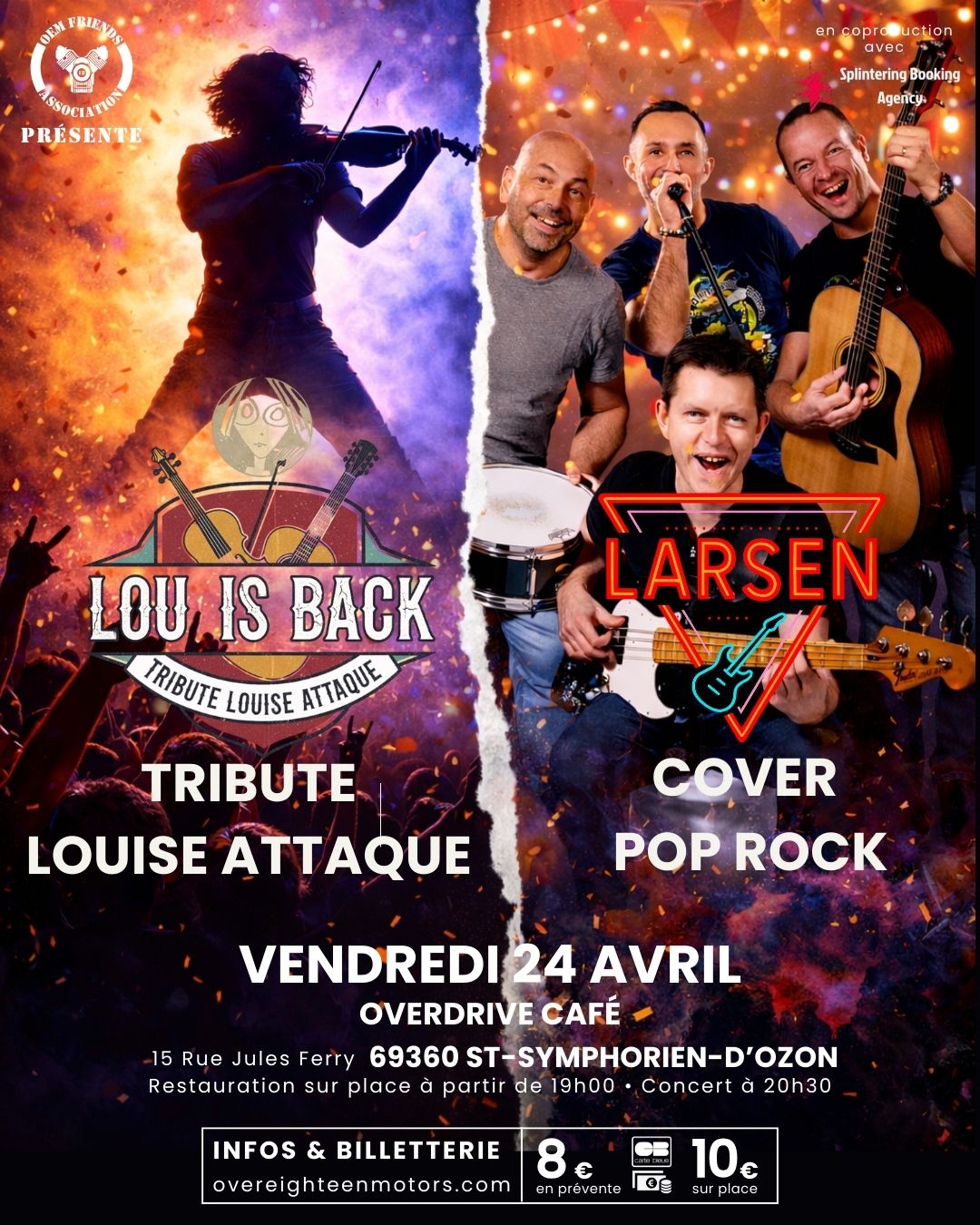 Concert Lou Is Back + Larsen