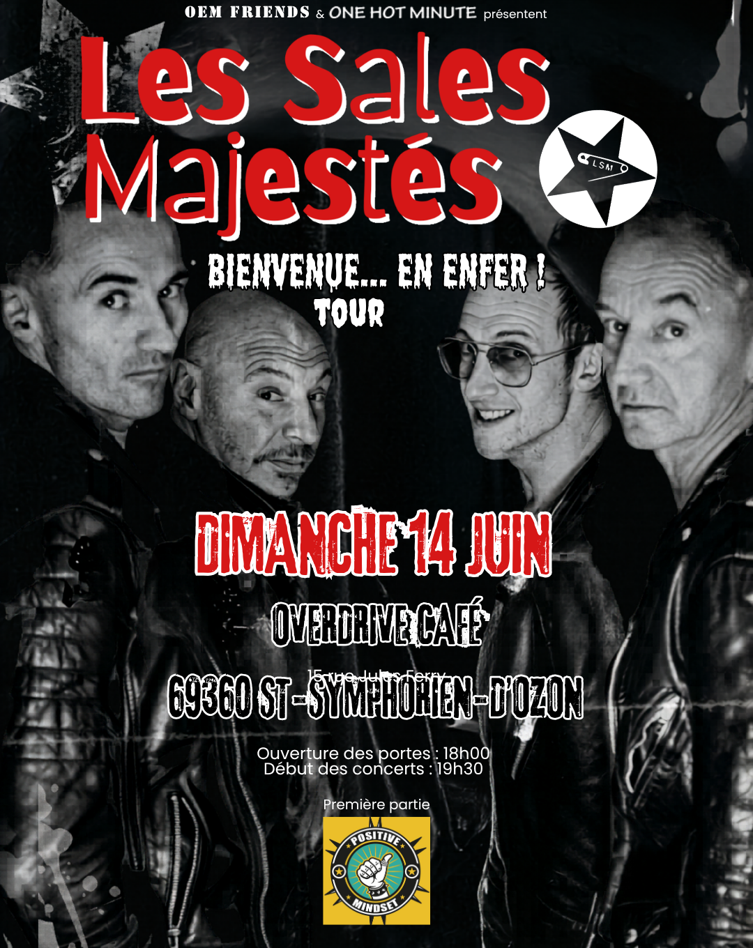 Concert Les Sales Majestés + Positive Mindset