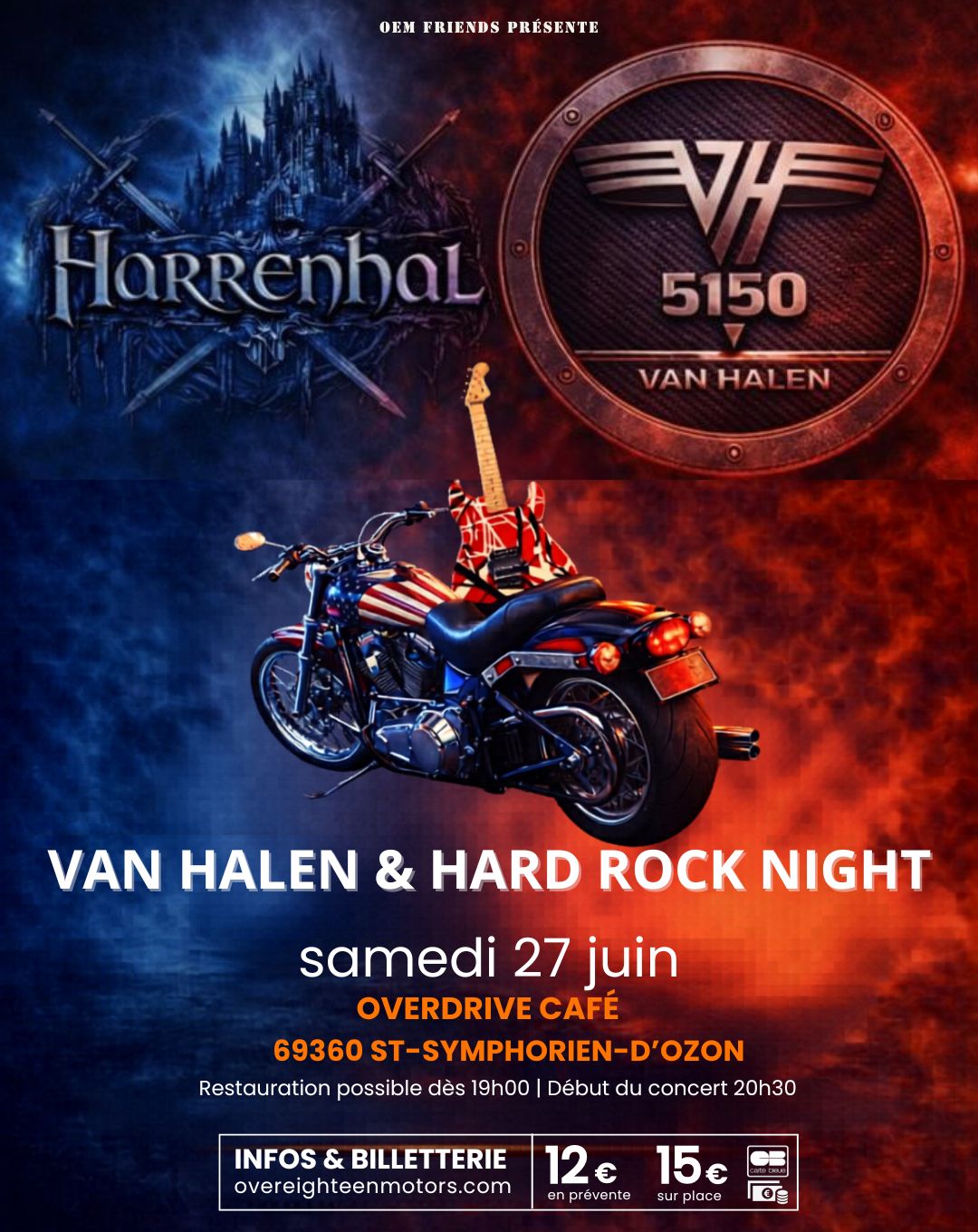 Concert 5150 tribute Van Hallen + Harrenhal