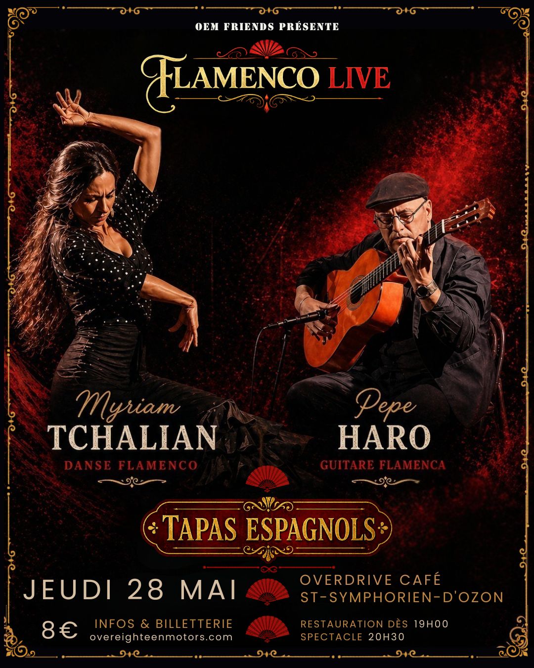 Flamenco Live avec Myriam Tchalian et Pepe Haro