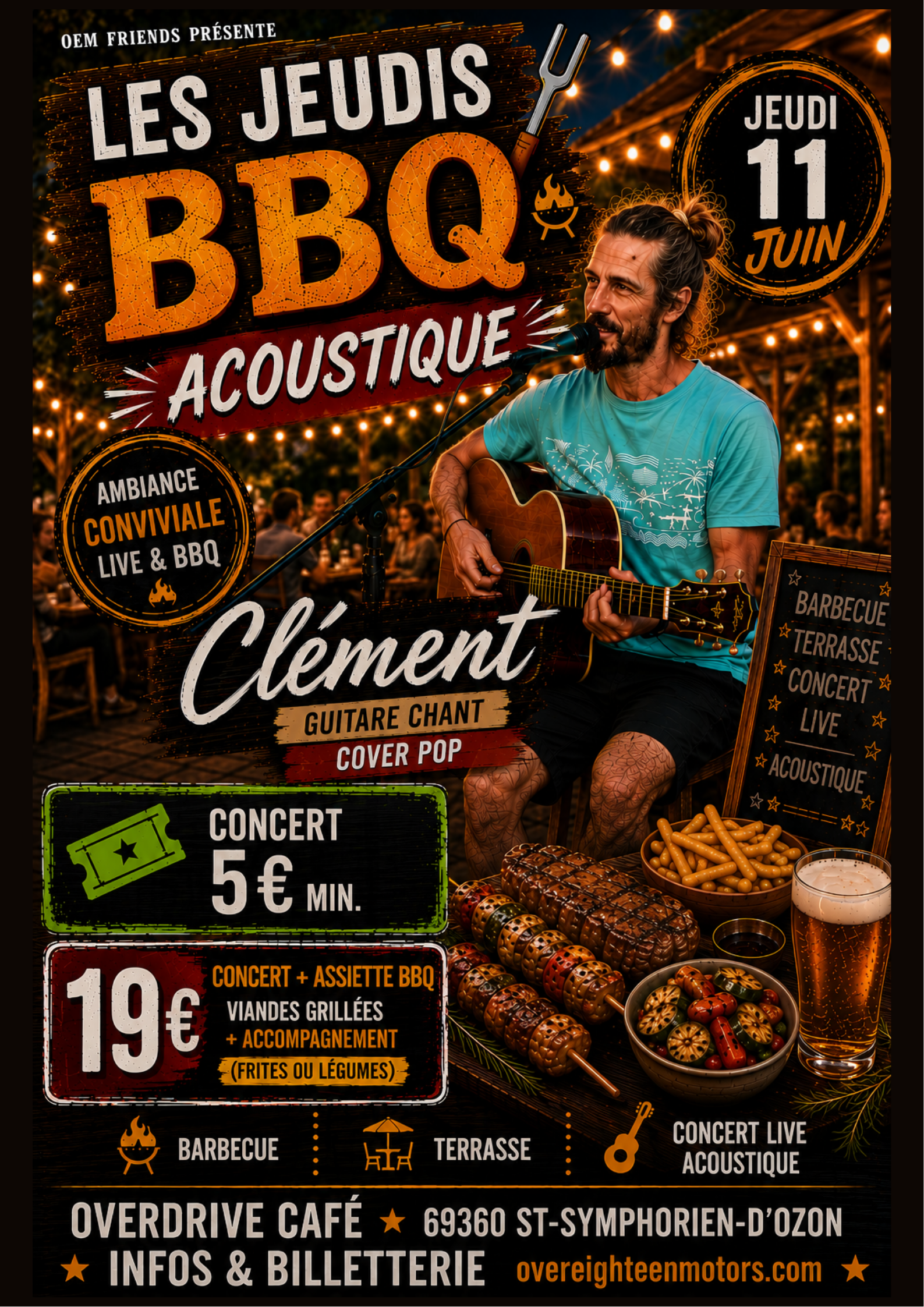 Barbecue Party avec Clément en concert