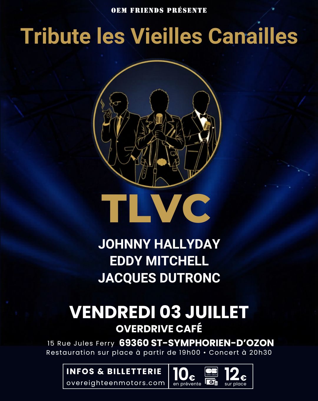 Concert Tribute Les Vieilles Canailles