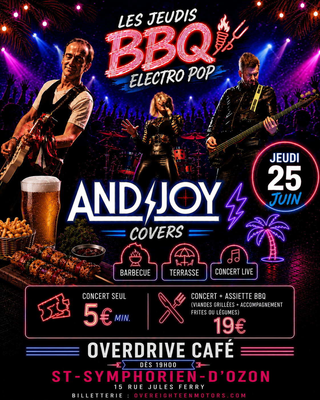 Barbecue Party avec AndJoy en concert (electro pop)