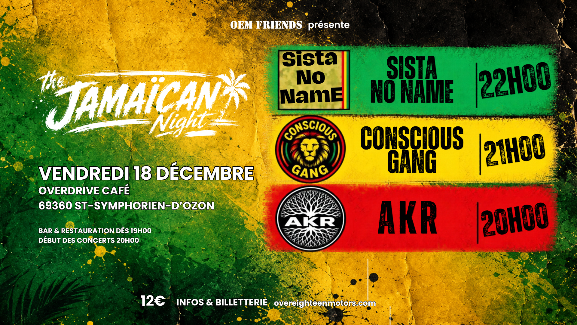 Sista No Name + Conscious Gang + AKR