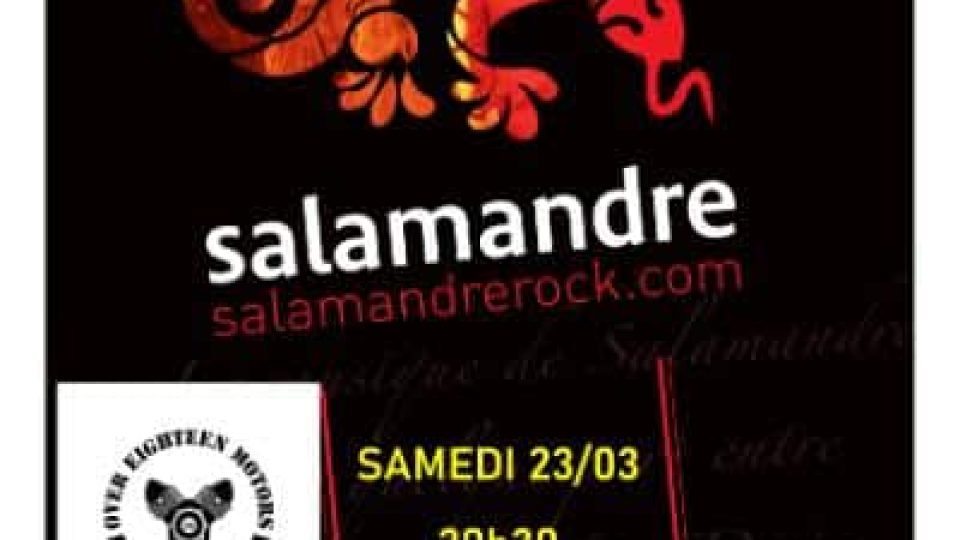 Affiche concert 23-mars-2024 Salamandre à l'Overdrive Café