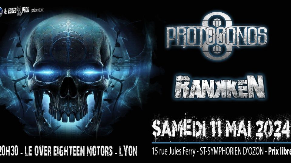 Affiche Rankken + Protogonos concert samedi 11 Mai @Overdrive Café